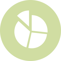 Symbol Vermögensmanagement (Kuchendiagramm)